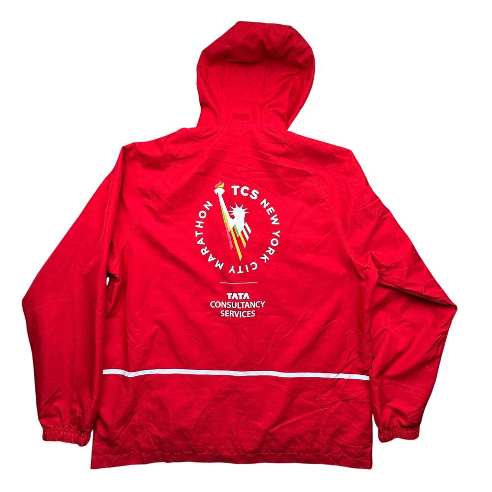 TCS New York City Marathon New Balance Windbreaker Jacket Mens Large Red